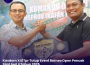 Kasdam XII/Tpr Tutup Event Borneo Open Pencak Silat Seri II Tahun 2025