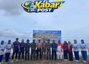 Prajurit Lanal Ketapang dan Masyarakat Kendawangan Serbu Pantai Jambat