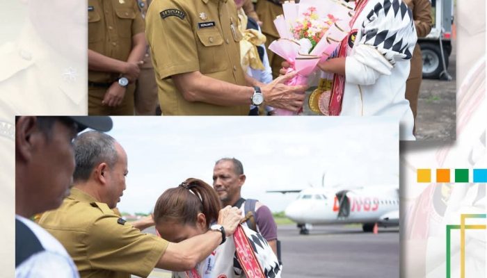 Sekda Ketapang Sambut Hangat Kepulangan Cici Juliani Yang Telah Meraih Medali Emas Tahun 2025