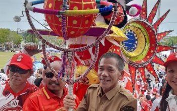 Wabup Jamhuri Amir Sambut 10 Naga dan Barongsai di Kantor Bupati Ketapang