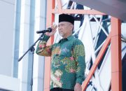 STAFF AHLI BUPATI BIDANG EKBANG PIMPIN APEL AKBAR HARI SANTRI NASIONAL TAHUN 2024
