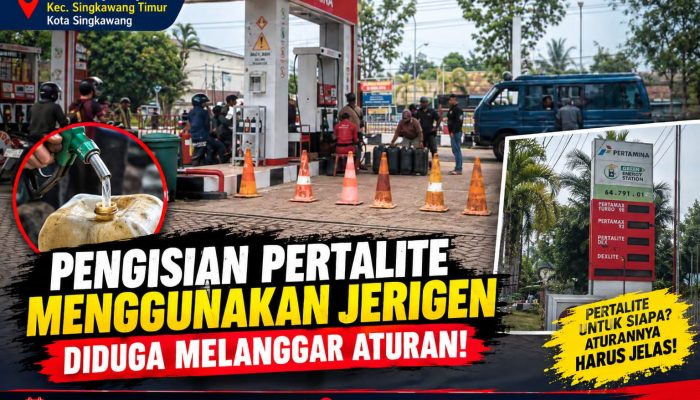 Pertalite Diisi ke Jerigen, Aturan Penyaluran BBM di SPBU Singkawang Dipertanyakan